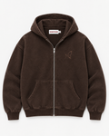 Heritage Zip Hoodie Espresso