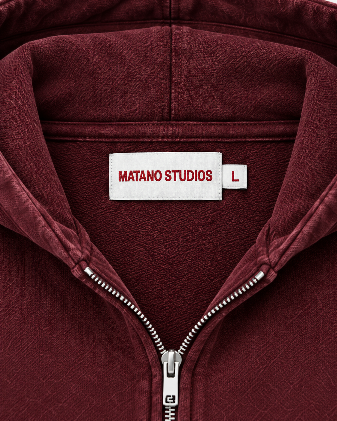 Heritage Zip Hoodie Burgundy