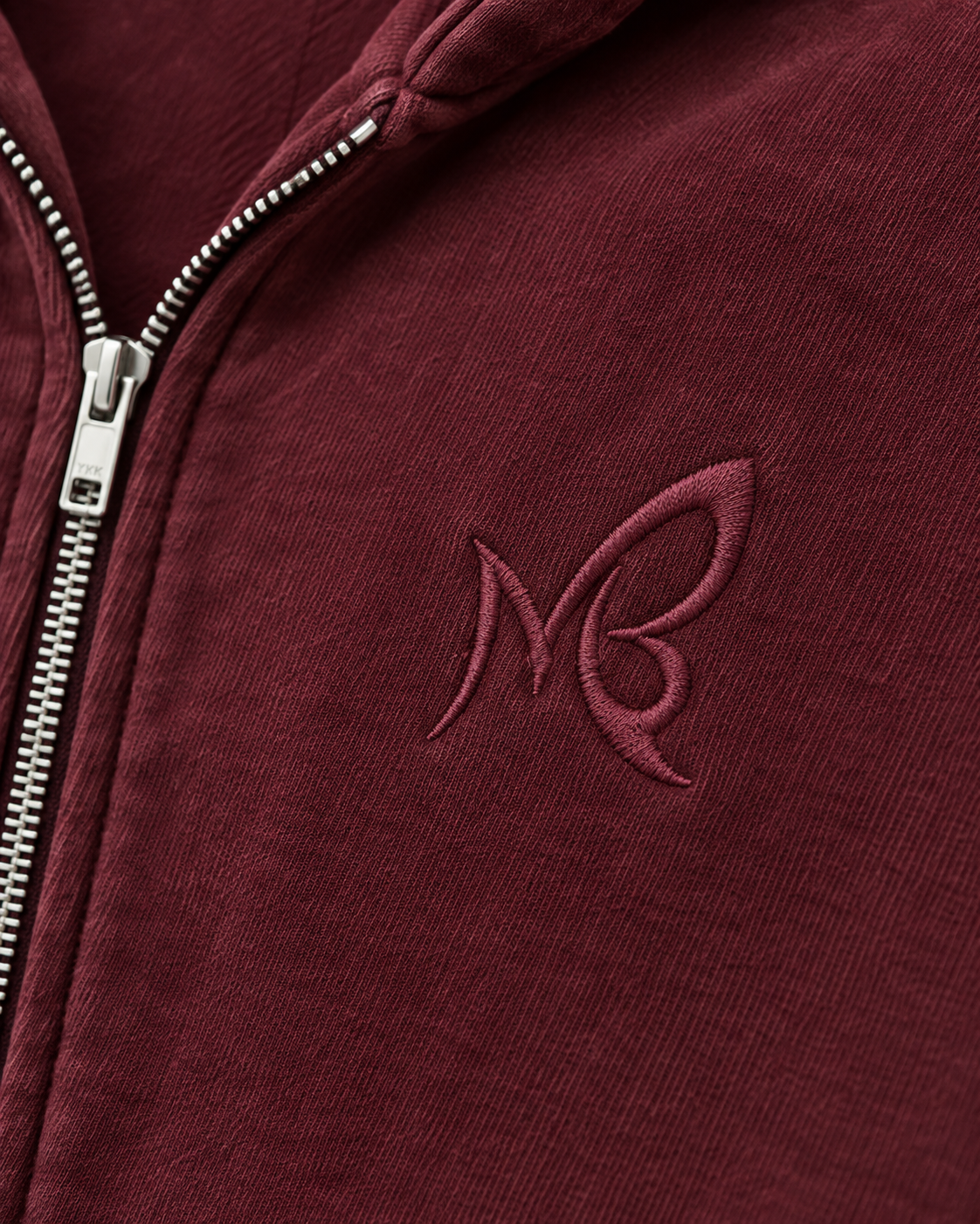 Heritage Zip Hoodie Burgundy