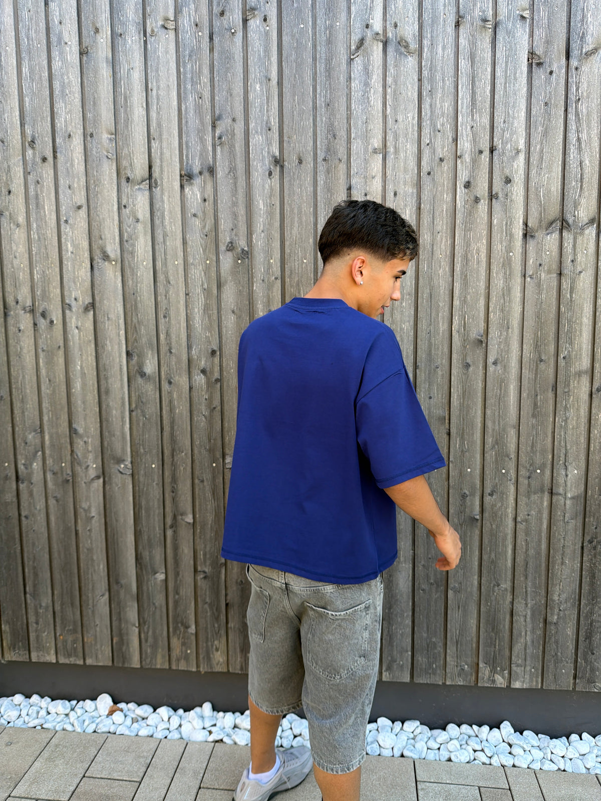 Serpentine Pleasure Tee Navy Blue