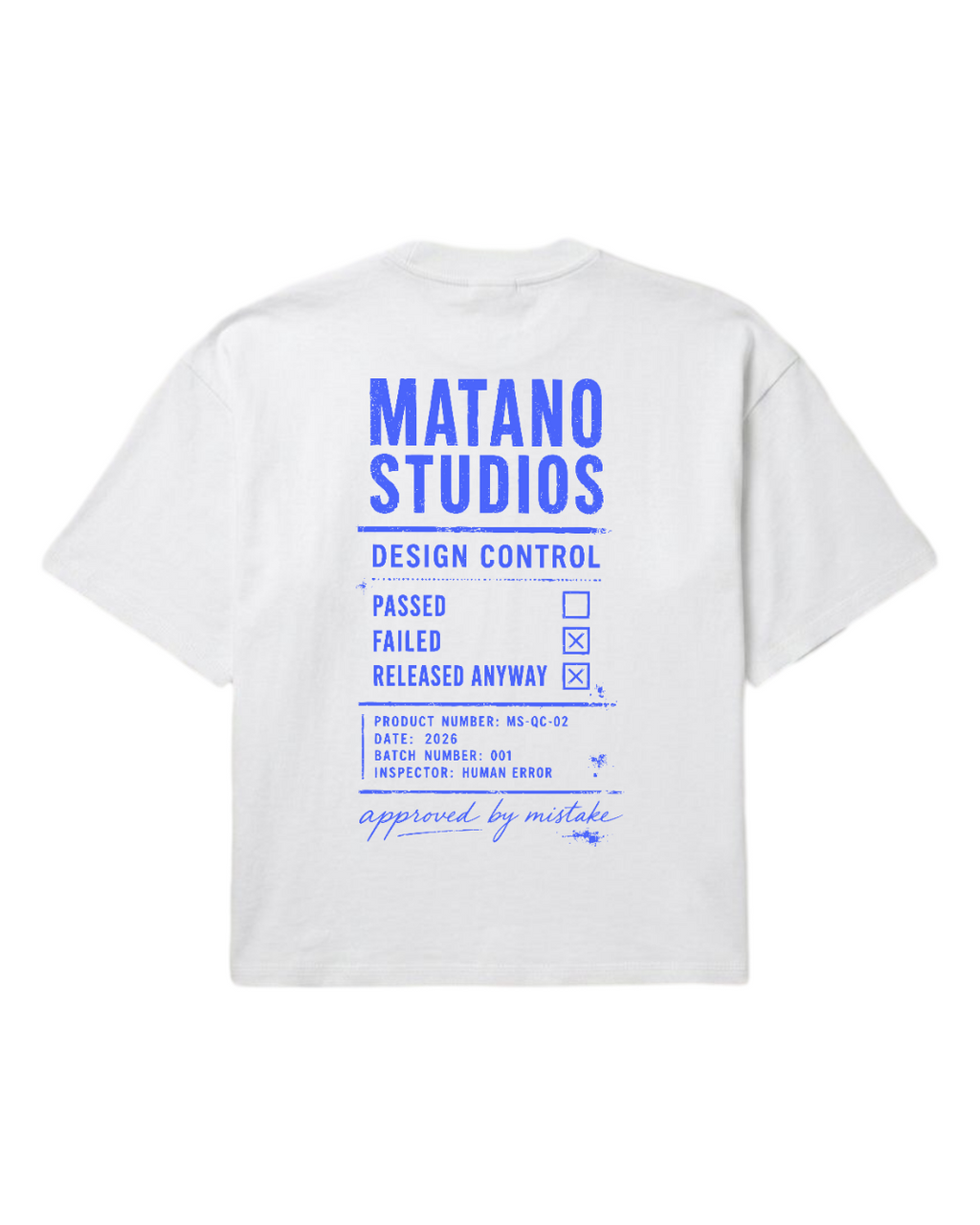 Design Control Tee White