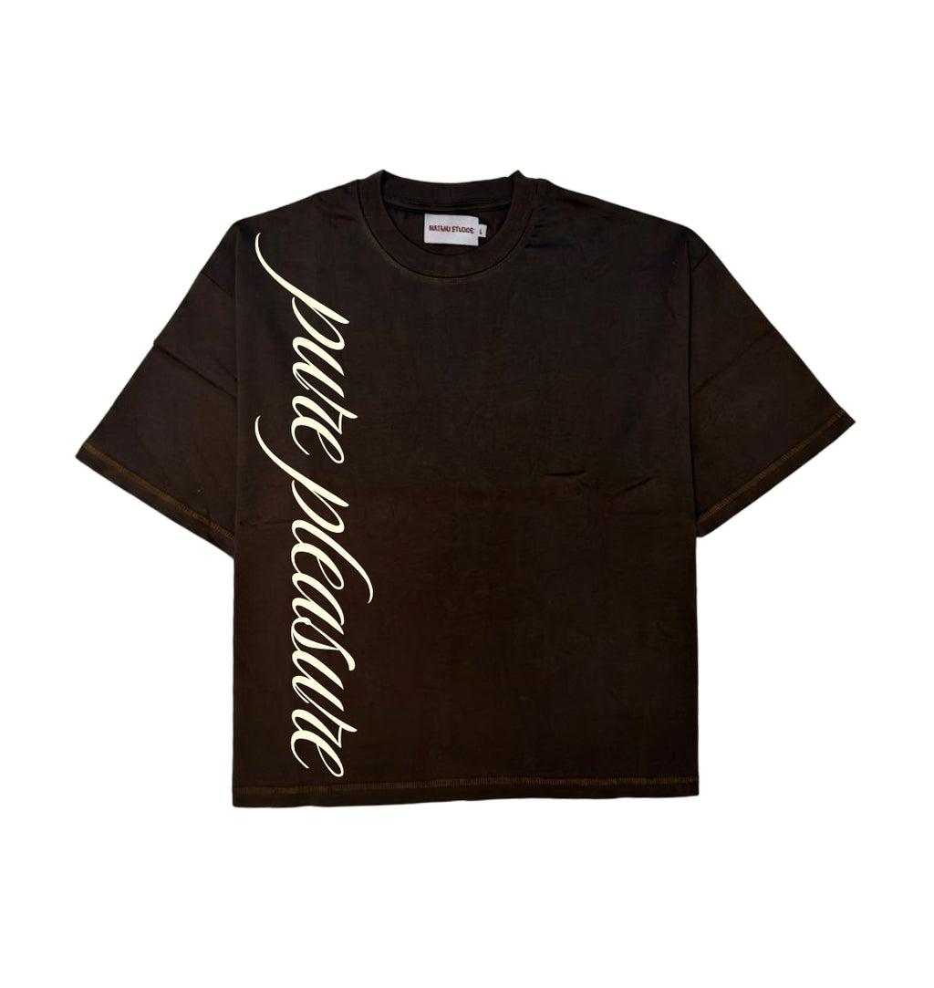 Serpentine Pleasure Tee Brown